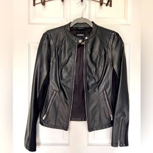 Express Black Faux Leather Jacket